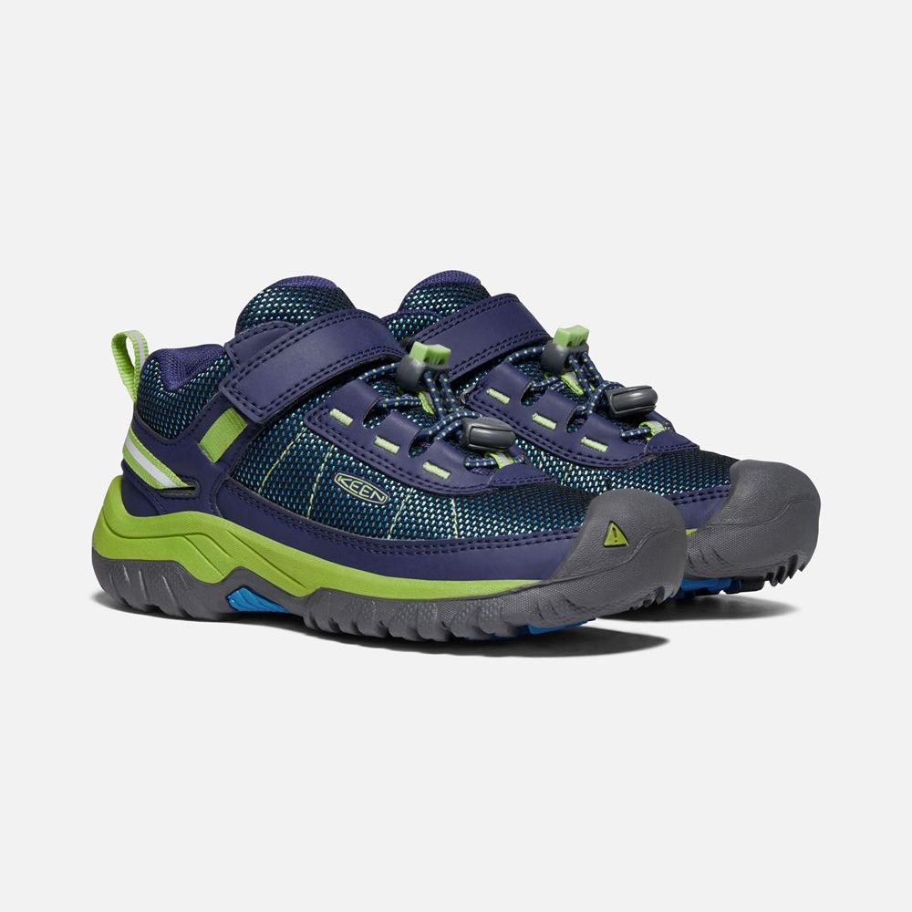 Baskets Keen Enfant Bleu Marine/Vert | Targhee Sport Vent Shoes | ILHOX-3840